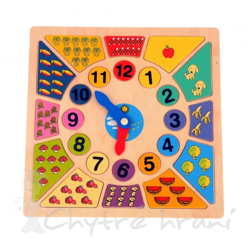 Barevné naučné hodiny